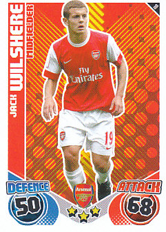 Jack Wilshere Arsenal 2010/11 Topps Match Attax #10